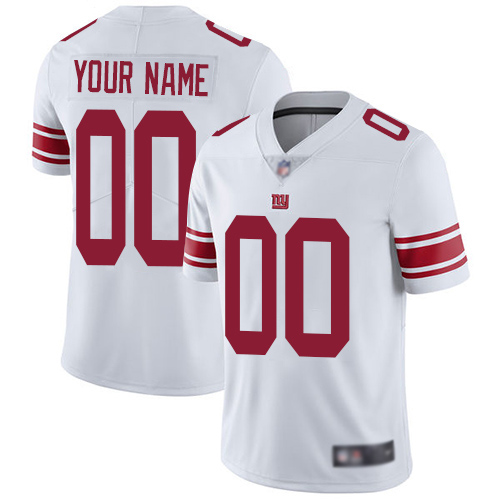 Men New York Giants Customized White Vapor Untouchable Custom Limited Football Jersey->customized nfl jersey->Custom Jersey